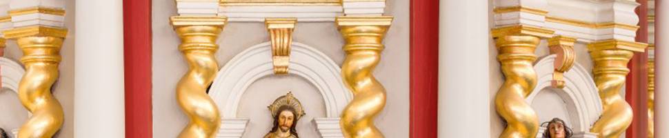 Bildausschnitt: Christus-Darstellung an der Kanzel der Providenzkirche